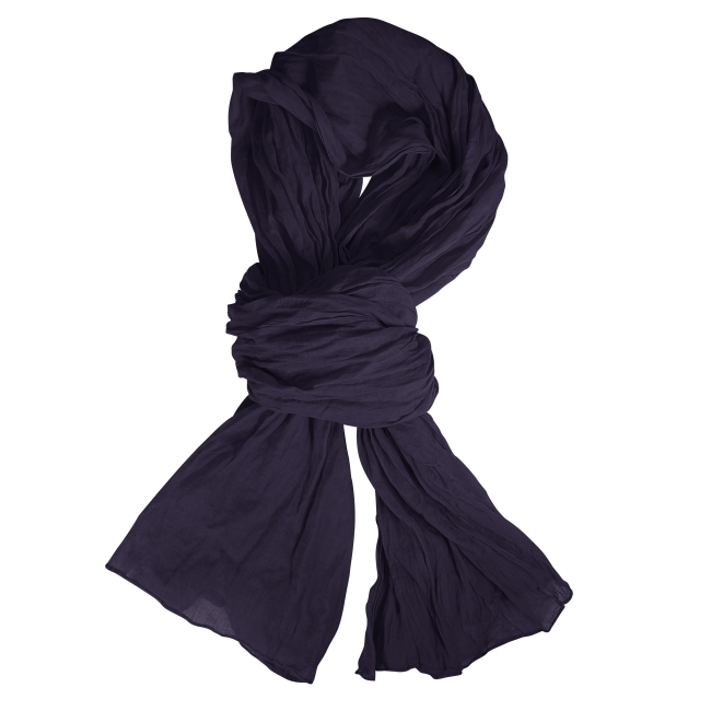 Chèche 3 en 1 100 % coton promotionnel - Lawrence Bleu marine